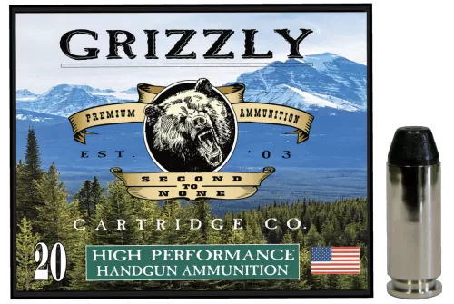 Grizzly Ammo GC10M10 10mmAuto 220gr Full Metal Jacket Flat Point 20 Per Box/10 Case