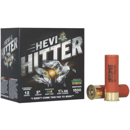 HEVI-HITTER 12GA 3" 1.25OZ #4 TG/STL