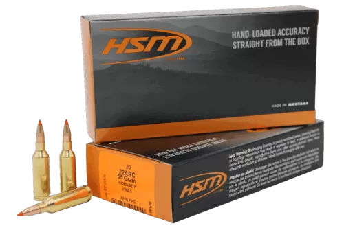 HSM 22ARC2N Varmint 22ARC 55gr V-Max 20 Per Box/25 Case