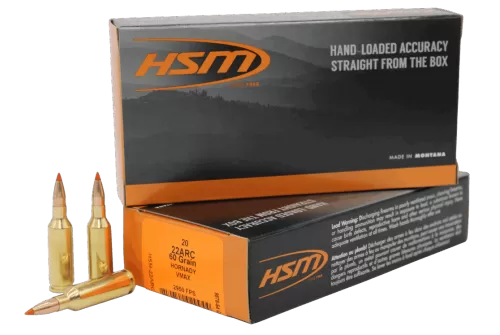 HSM 22ARC3N Varmint 22ARC 60gr V-Max 20 Per Box/25 Case