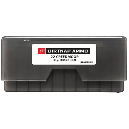 Fierce Firearms DNP22CM80GRELDM Dirtnap 22Creedmoor 80gr Extremely Low Drag-Match 20 Per Box/10 Case