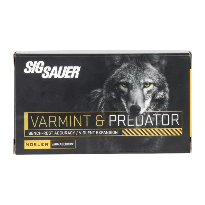 SIG SAUER Varmint & Predator 223 Rem 40gr 20rd/Box Varmageddon Ammo (C223VP40-20)