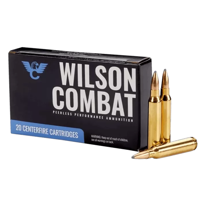 WILSON COMBAT .223 Remington 65gr Sierra GameKing Spitzer Boat Tail 20/Box Rifle Ammo (A223-65-SBT)