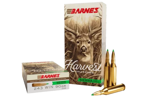 BARNES Harvest Collection 243 Win 90 Grain Sierra Tipped GameKing 20rd Rifle Ammo (32398)