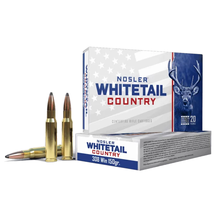 Nosler 40128 Whitetail Country 308Win 150gr 20 Per Box/10 Case Nosler 40128 Whitetail Country 308Win 150gr 20 Per Box/10 Case