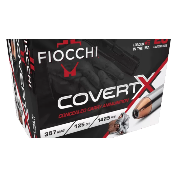 Fiocchi 357CCWA CovertX 357Mag 125gr Jacketed Hollow Point 20 Per Box/10 Case Fiocchi 357CCWA CovertX 357Mag 125gr Jacketed Hollow Point 20 Per Box/10 Case