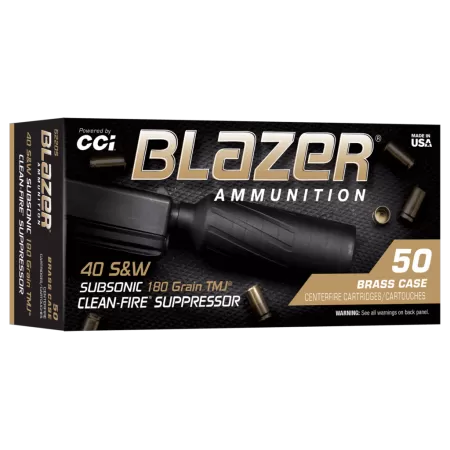 CCI BLAZER BRASS 40S&W SUP 180GR TMJ