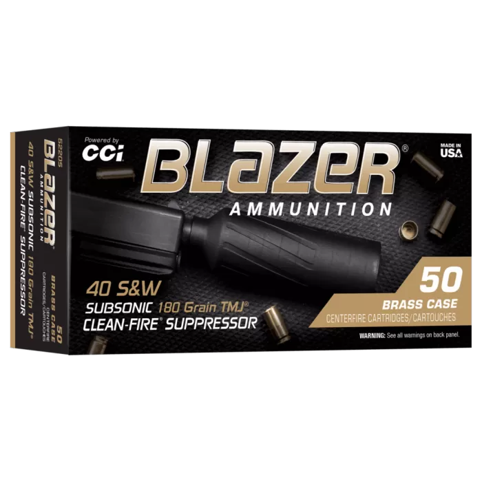 CCI BLAZER BRASS 40S&W SUP 180GR TMJ