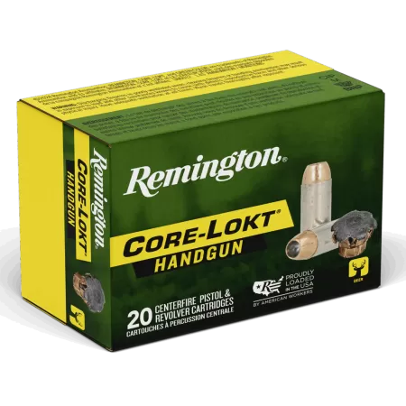 Remington Ammunition 20272 Core-Lokt 45Colt 237gr Jacketed Hollow Point 20 Per Box/10 Case