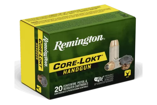 Remington Ammunition 20272 Core-Lokt 45Colt 237gr Jacketed Hollow Point 20 Per Box/10 Case
