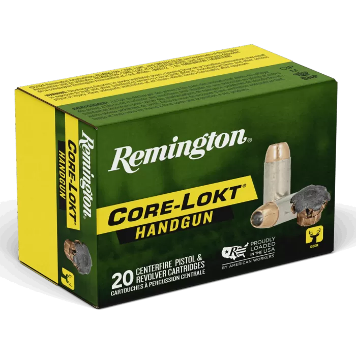 Remington Ammunition 20272 Core-Lokt 45Colt 237gr Jacketed Hollow Point 20 Per Box/10 Case