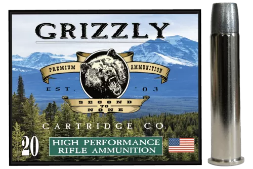 Grizzly Cartridge 45-70 +P 405 Grain Bonded Flat Point Pistol Ammo, 20 Rounds, GC45/70+P4