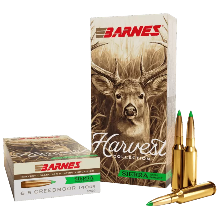 Barnes Bullets 32400 Harvest 6.5Creedmoor 140gr Sierra Tipped GameKing 20 Per Box/10 Case