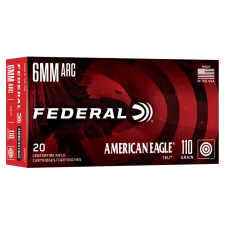 Federal AE6ARC1 American Eagle  6ARC 110gr Total Metal Jacket 20 Per Box/10 Case