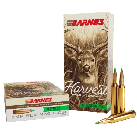 Barnes Bullets 32402 Harvest 7mmRemMag 150gr Sierra Tipped GameKing 20 Per Box/10 Case