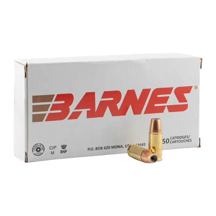 Barnes Bullets 32529 9mmLuger 124gr Semi Jacketed Hollow Point 20 Per Box/10 Case
