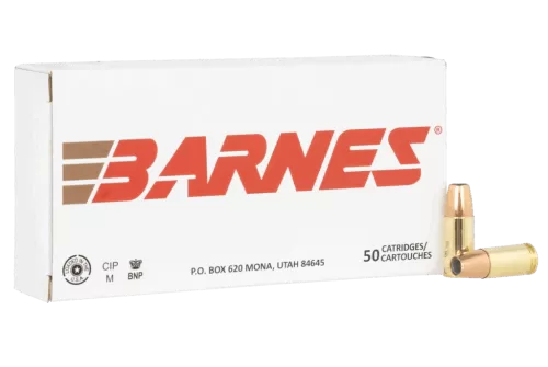 Barnes Bullets 32516 9mmLuger 124gr Sierra Jacketed Hollow Point 50 Per Box/10 Case