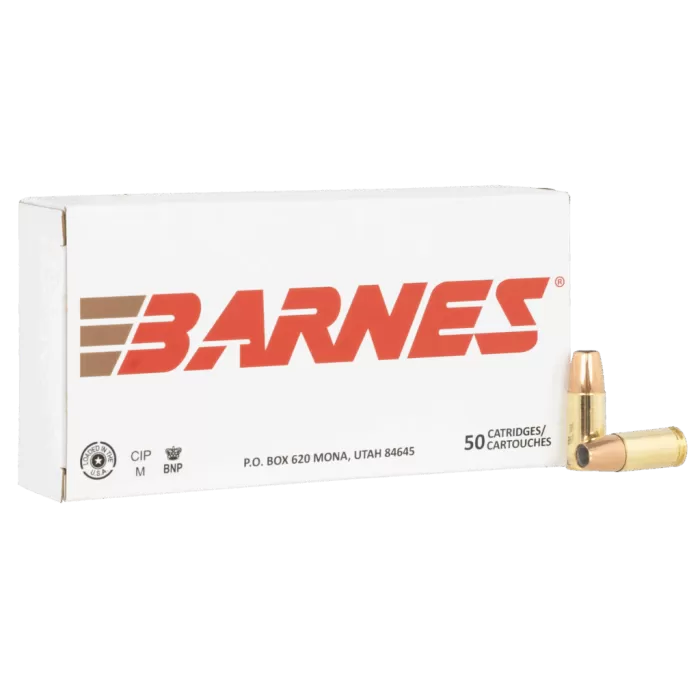 Barnes Bullets 32516 9mmLuger 124gr Sierra Jacketed Hollow Point 50 Per Box/10 Case