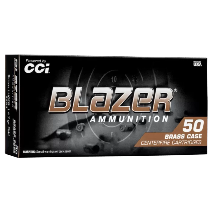 CCI BLAZER BRASS 9MM SUPRS 147GR TMJ CCI BLAZER BRASS 9MM SUPRS 147GR TMJ