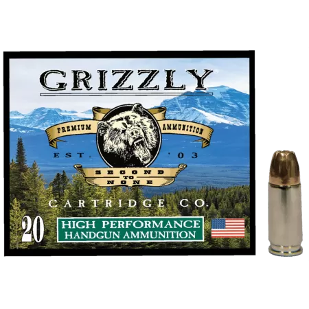 Grizzly Ammo GC9MM19mm Luger 115gr Jacketed Hollow Point 20 Per Box/10 Case