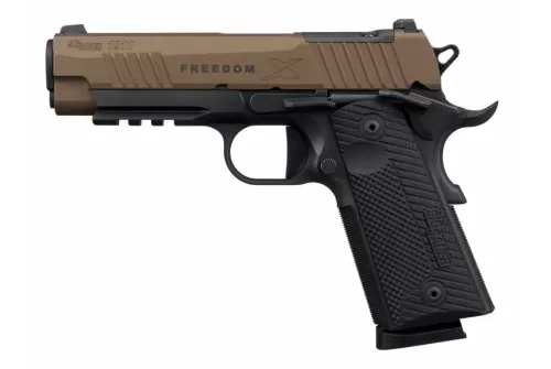 SIG SAUER 1911-XCarry Freedom .45 ACP 4.2in 2x 8rd Mags 2-Tone Bronze Single-Action Pistol (1911XCA-45-FBZXR3P)