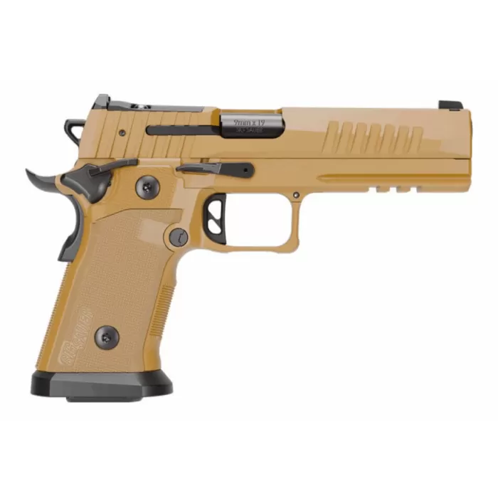 SIG SAUER P211-GT5 Coyote 9mm 5in 1x 17rd/2x 21rd Mags Single-Action Pistol (211F-9-GT5-COY)