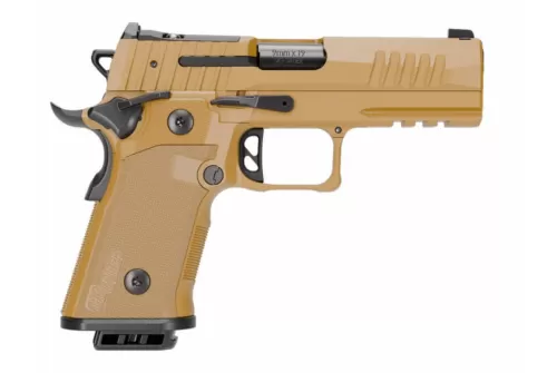 SIG SAUER P211 GT4 9mm 4.2in Single-Action Coyote Pistol With 2x21rd And 1x17rd Steel Mags (211CA-9-GT4-COY)