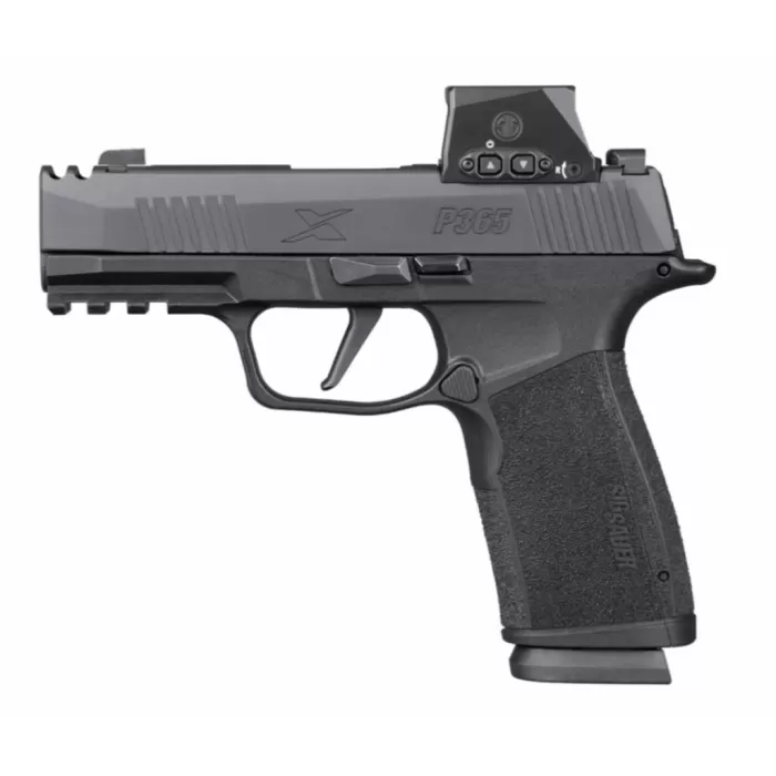 SIG SAUER P365-XMACRO COMP 9mm 3.1in 2x10rd Black Striker-Fired Pistol (365XCA-9-COMP-RXSL-10)