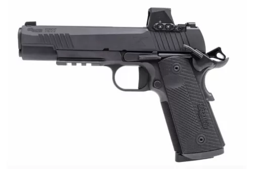 SIG SAUER 1911 45 ACP 5in 2x8rd X-Series Black SAO Pistol with Romeo X Compact (W1911XR-45-BXR3-RXX)