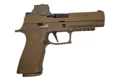SIG SAUER M17 9mm 4.7in 3x17rd Coyote Striker Pistol with ROMEOM17 Rail (WM17-9-PRO-RM17)