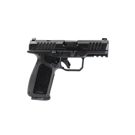 Rost Martin RM1XBH RM1X Compact 9mm Luger 19+1 4" Match Grade Barrel, Black Tenifer Steel Optic Ready/Serrated Slide, Black Polymer Frame w/Picatinny Rail, Interchangeable Backstrap Grip, RMR Footprin