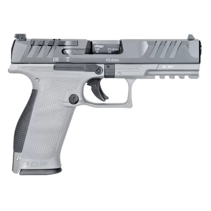 Walther Arms PDP 9mm 4.50" High-Capacity Pistol 18rds, Gray - Sleek and Efficient - 2858371NP3 Walther Arms PDP 9mm 4.50" High-Capacity Pistol 18rds, Gray - Sleek and Efficient - 2858371NP3