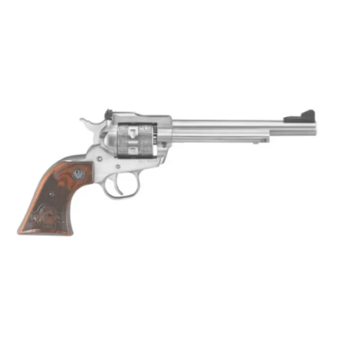 Ruger Single-Six .22LR Revolver, 6.5" Barrel, Adjustable Sights, Silver - 676