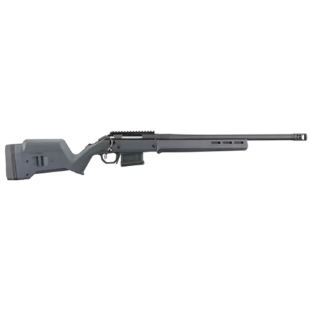 Ruger American Magpul Hunter 308 Winchester 20" Barrel, Magpul Short Action Fully Adjustable Stock Matte Black, 5rd