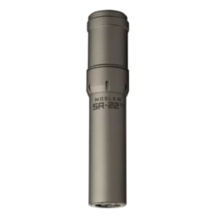Nosler 90628 SR-22TI  22 Cal 1.74"D Gray Finish Made of Titanium with 1/2" 28 tpi Thread Pattern