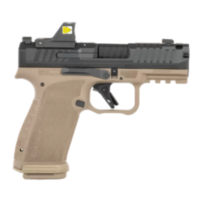 CANIK Mete MC9 Prime 9mm 3.64in 2x 17rd Mags Black/FDE Striker-Fired Pistol with MO1 Optic (HG8658BDV-N) CANIK Mete MC9 Prime 9mm 3.64in 2x 17rd Mags Black/FDE Striker-Fired Pistol with MO1 Optic (HG8658BDV-N)