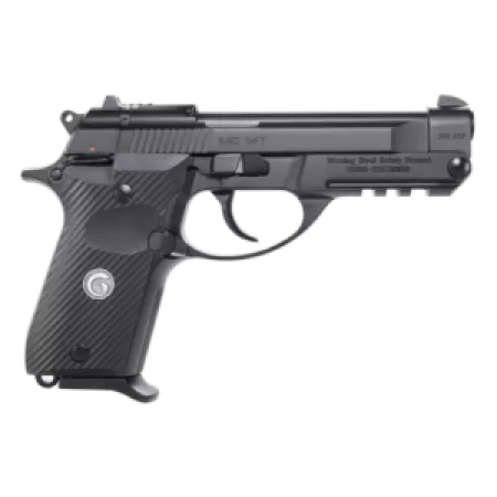 Girsan 390852 MC 14T *CA Compliant 380 ACP 10+1 4.50" Black Tip-Up Barrel, Black Steel Serrated Slide, Black Polymer Frame w/Accessory Rail, Textured Grip, RMSc Footprint