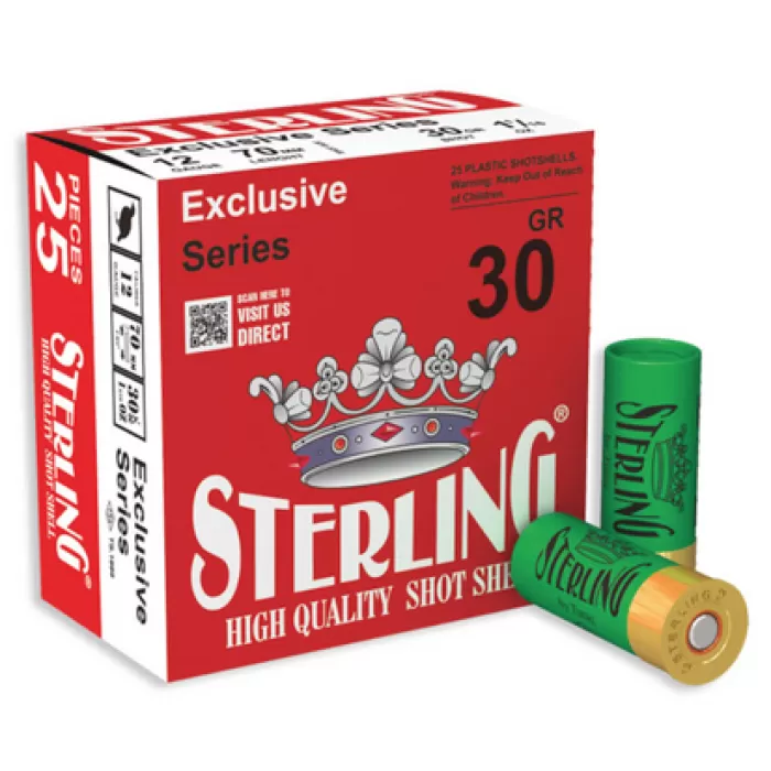 Sterling 12 GA, 2-3/4in. 1-1/16oz. #7 Shot - 25 rounds Sterling 12 GA, 2-3/4in. 1-1/16oz. #7 Shot - 25 rounds