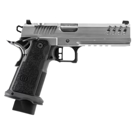 Bersa M2XIO5SSFN2 M2XI 1911 DS 9mm Luger 23+1 5" Black Match Grade Bull Barrel, Stainless Steel Optic Ready/Serrated Slide, Frame w/Beavertail & Picatinny Rail, Textured Grip, Holosun K Footprint, Amb