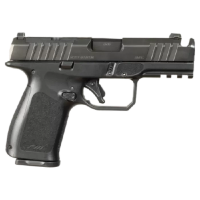 Rost Martin RM1CBLKOSP(COMP) RM1C 9mm Luger 17+1 4" Black Compensated Match Grade Barrel, Black Tenifer Optic Ready/Serrated Steel Slide, Black Polymer Frame w/Picatinny Rail, Textured Grip Rost Martin RM1CBLKOSP(COMP) RM1C 9mm Luger 17+1 4" Black Compensated Match Grade Barrel, Black Tenifer Optic Ready/Serrated Steel Slide, Black Polymer Frame w/Picatinny Rail, Textured Grip