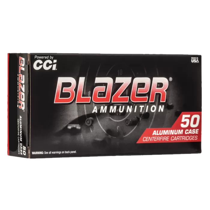 CCI Ammunition Blazer 9mm Luger 100 Grain Flat Nose Brass Cased Centerfire Pistol Ammunition, 50 Rounds, 5400 CCI Ammunition Blazer 9mm Luger 100 Grain Flat Nose Brass Cased Centerfire Pistol Ammunition, 50 Rounds, 5400