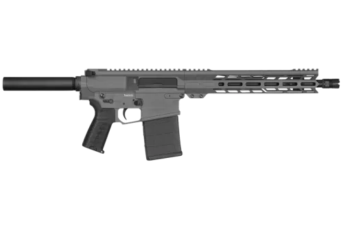 Cmmg Pe38a928etng Banshee Mk3 308 Win 20+1 12.50", Tungsten Gray Rec/11" M-Lok Handgaurd, Buffer Tube Brace, Oem Zeroed Ambi Controls & Linear Compensator 38A928E-TNG