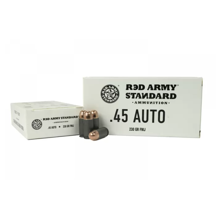 RED ARMY 45 AUTO 230GR 500RD CASE LC FMJ AM3262 CASE RED ARMY 45 AUTO 230GR 500RD CASE LC FMJ AM3262 CASE