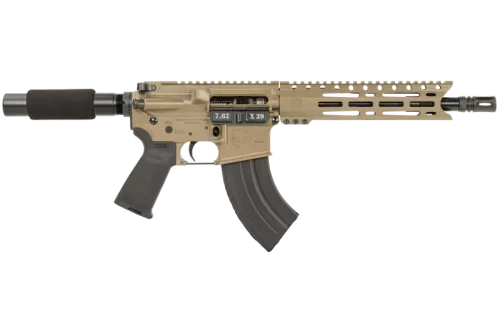 Diamondback Firearms DB15 7.62x39mm 10" AR Pistol, Flat Dark Earth - Compact and Reliable for Tactical Excellence - DB1915O061