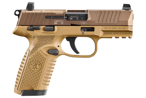 FN 502 Compact MRD 22 LR, 4" Barrel, Flat Dark Earth, Optics Ready, 10rd