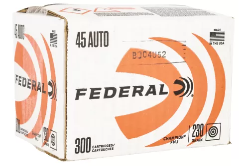 Federal C45230A300 Champion .45 ACP 230 Gr Full Metal Jacket (FMJ) 300rds
