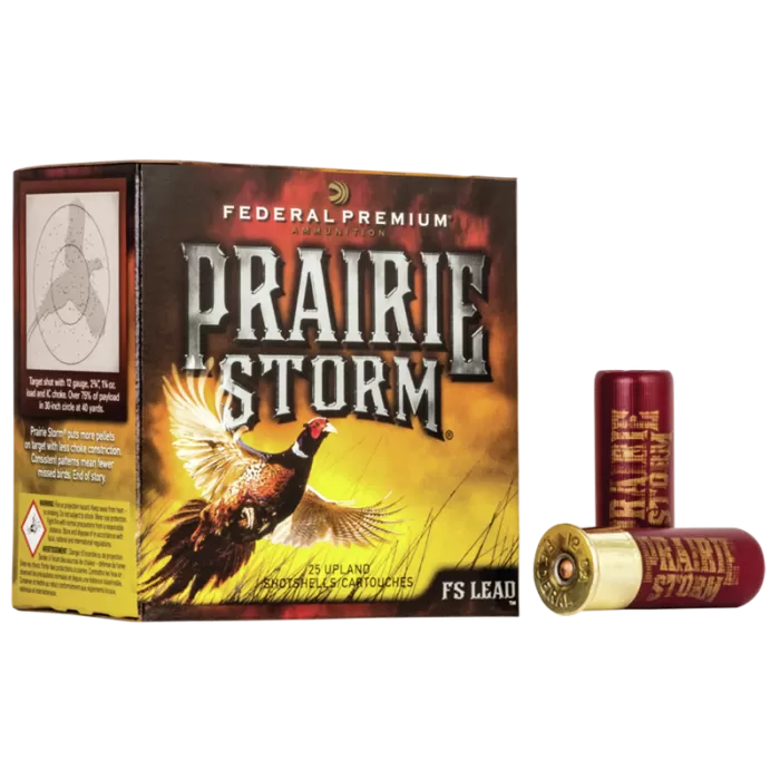 Federal PFX154FS6 Prairie Storm 12 Gauge 2.75" 1 1/4 oz 6 Shot 25 Bx Federal PFX154FS6 Prairie Storm 12 Gauge 2.75" 1 1/4 oz 6 Shot 25 Bx