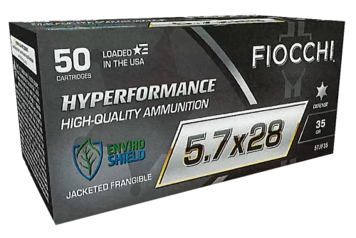 5.7x28mm - 35 Grain Jacketed Frangible - Fiocchi - 500 Rounds