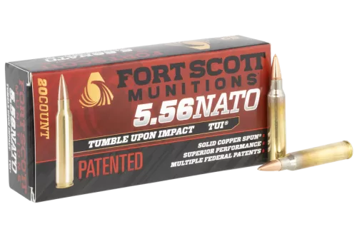 Fort Scott Munitions Tui, Fsm 556-055-scv      556nato 55gr Scs Tui    20/25