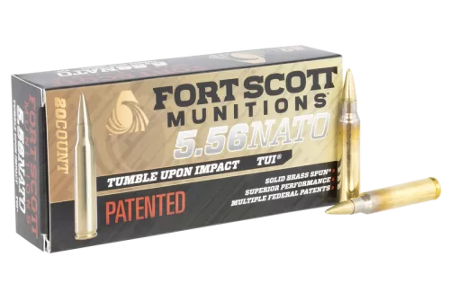 Fort Scott Munitions Tui, Fsm 556-062-sbv1     556nato 62gr Sbs Tui    20/25